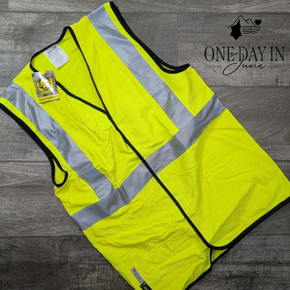 OccuNomix LUX-HRC2FR Flame Resistant Hi Vis Safety Vest Class 2 CAT 2 NWT Size M